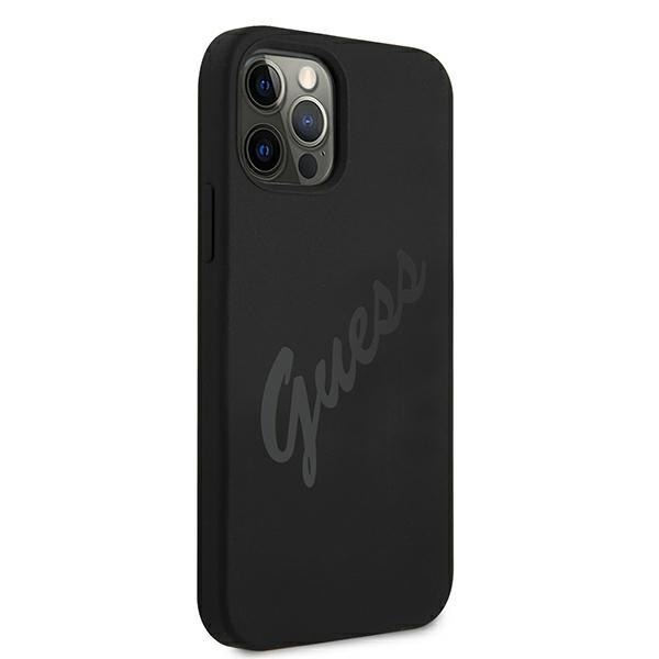 Guess GUHCP12LLSVSBK iPhone 12 Pro Max 6,7" czarny/black hardcase Script